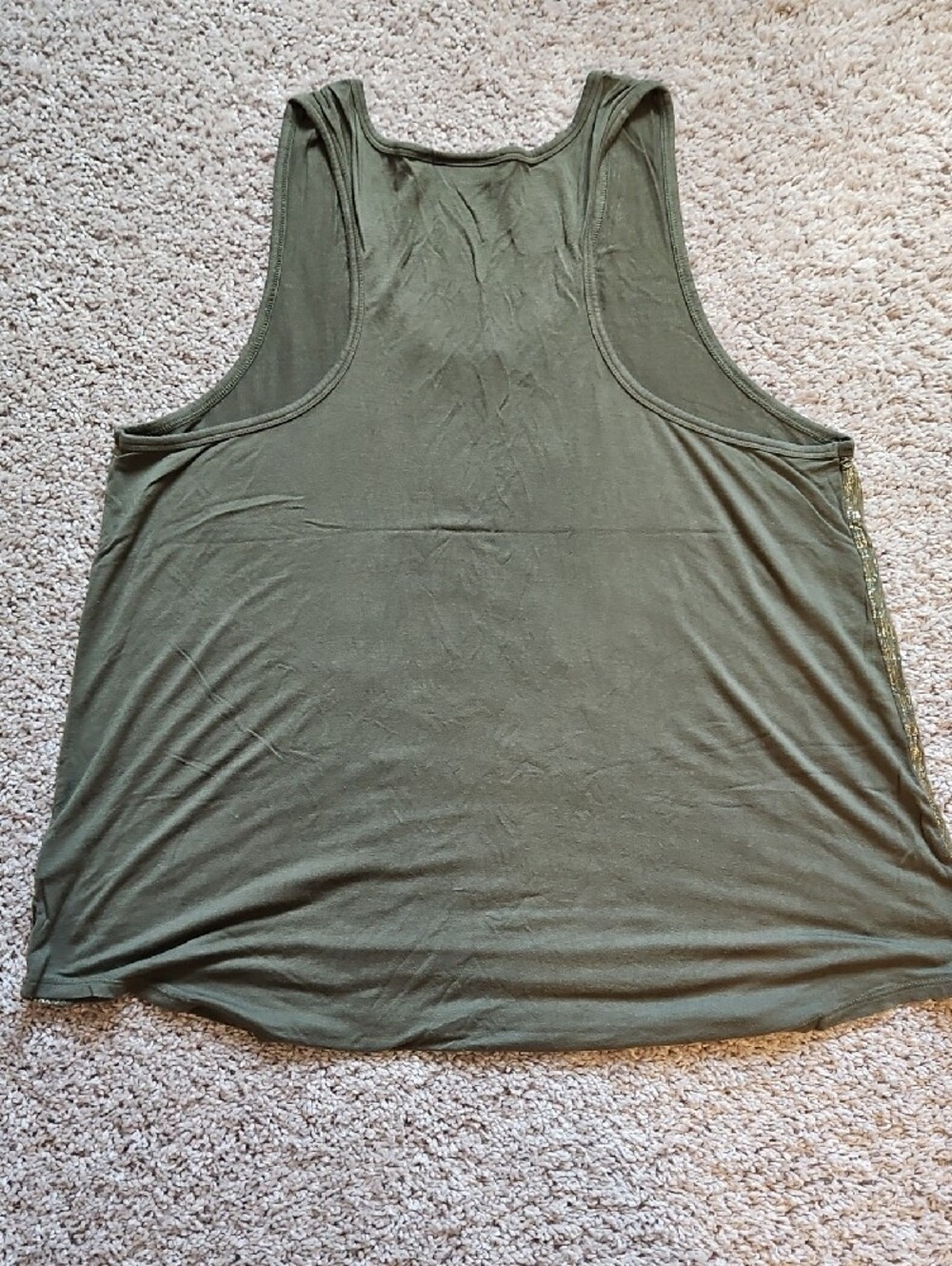 Apt. 9 Olive Green & Burgundy Tank Tops with Gold Trim - 2-Pack - Picture 7 of 10